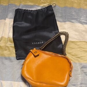 Escada Vibrant Orange Shoulder Bag